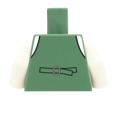 Waistcoat, White Shirt and Bowtie (Change Colours) - Custom Design Minifigure Torso - Image 25
