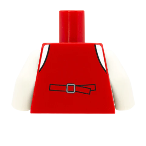 Waistcoat, White Shirt and Bowtie (Change Colours) - Custom Design Minifigure Torso - Image 32