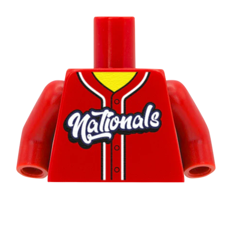 Washington Nationals (National League) - Custom Design Minifigure Torso