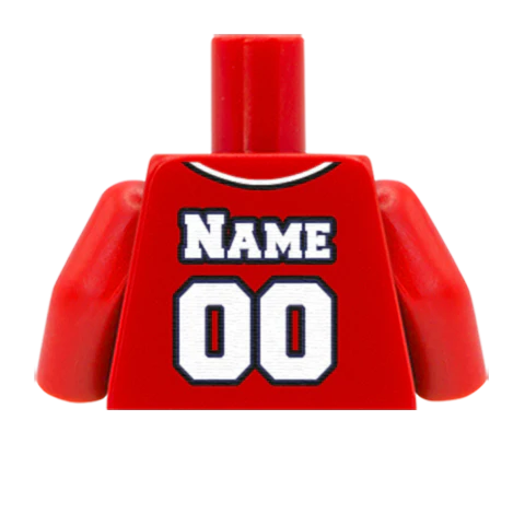 Washington Nationals (National League) - Custom Design Minifigure Torso - Image 7