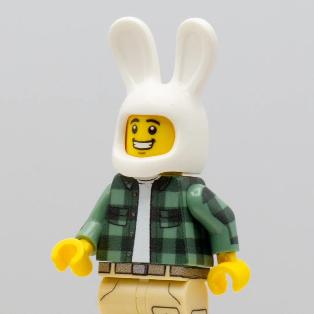 White Bunny Ears - LEGO Minifigure Headwear - Image 4