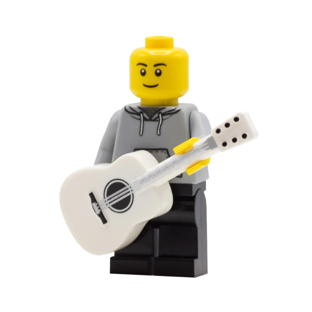 White LEGO Acoustic Guitar - Image 2