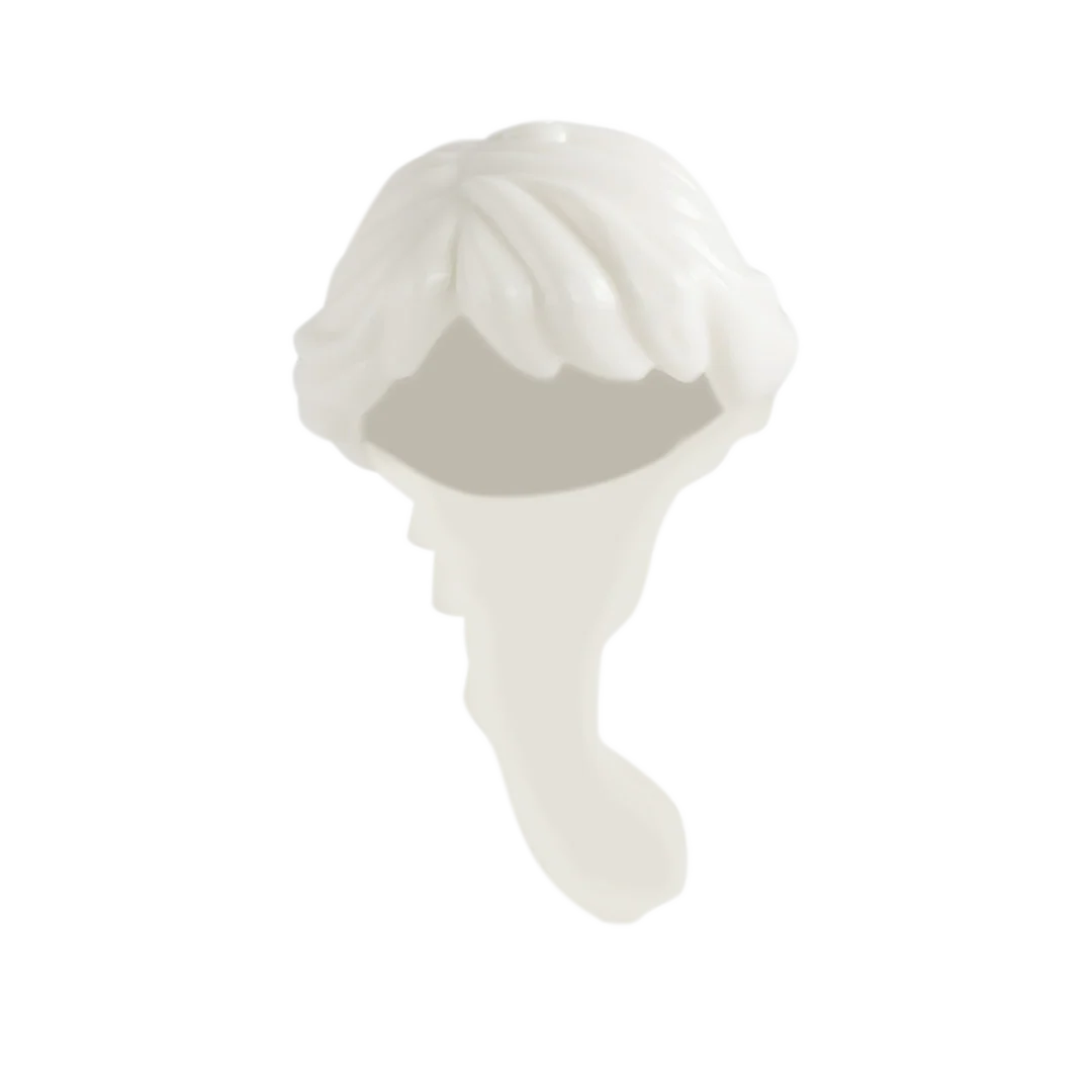 White Long Plaited - LEGO Minifigure Hair