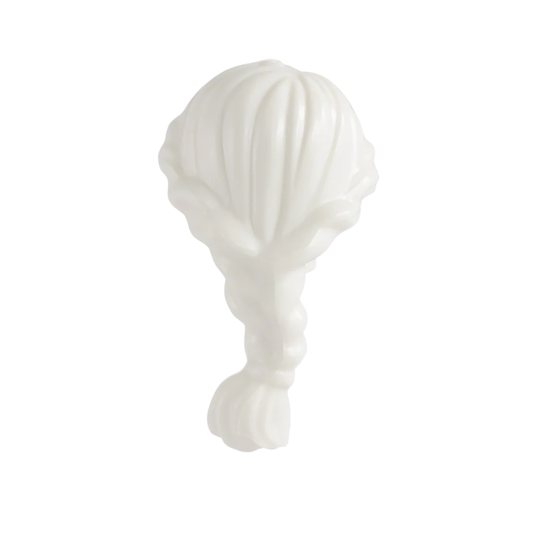 White Long Plaited - LEGO Minifigure Hair - Image 2