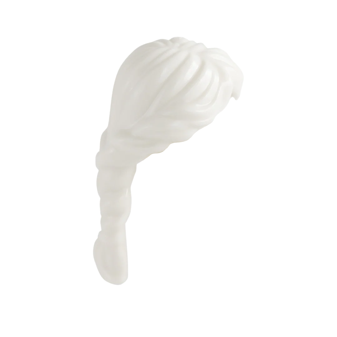 White Long Plaited - LEGO Minifigure Hair - Image 3