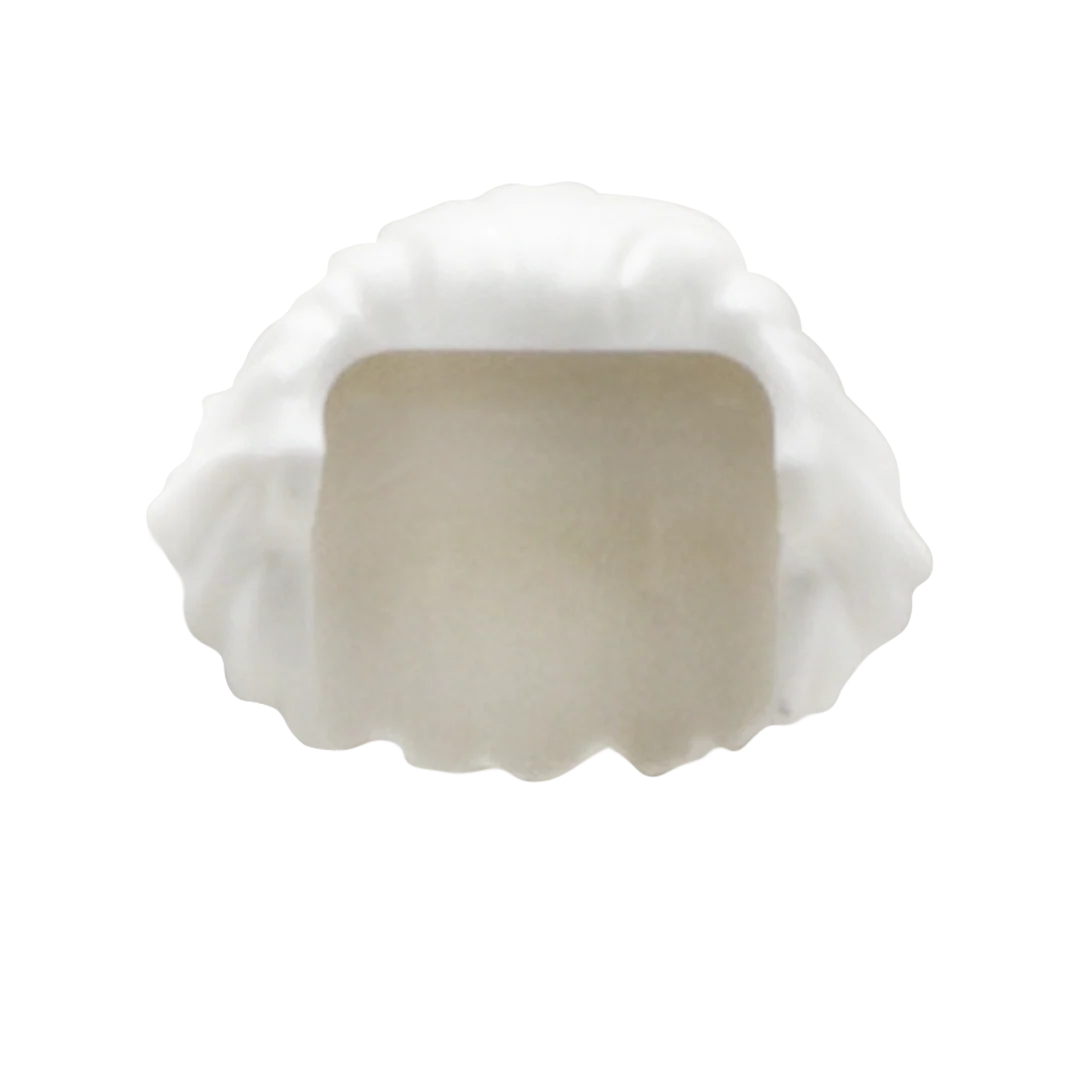 White Messy Brushed Back Bob - LEGO Minifigure Hair