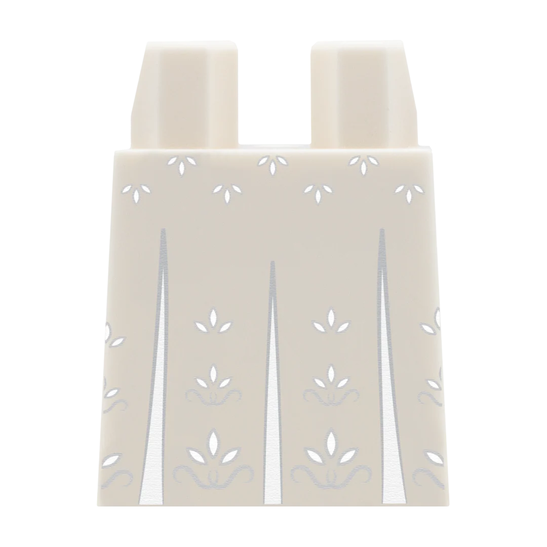 White Modesty Wedding Dress Skirt - Custom Design Lego Brick Skirt