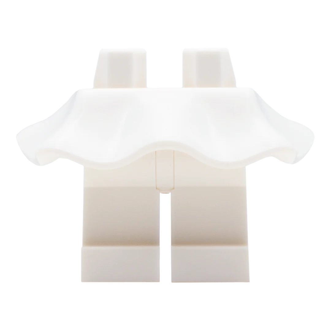 White Flowing Skirt - Minifigure Skirt
