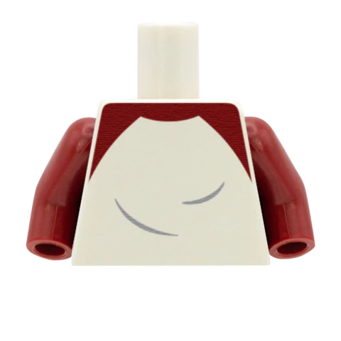 White Raglan Top (Various Sleeve Colours) - Custom Design Minifigure Torso - Image 7
