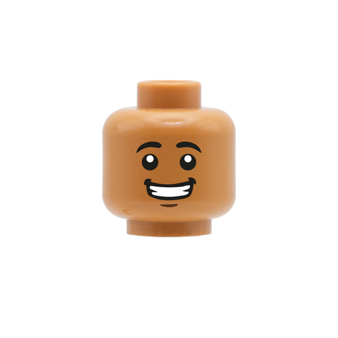 Huge Smile - Custom Printed Minifigure Head - Image 5