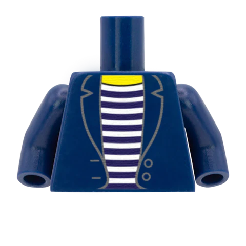 Women's Blazer and Striped Top - Custom Design Minifigure Torso