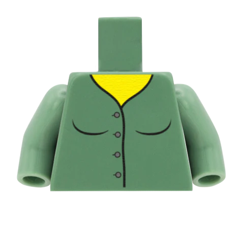 Women's Button Up Top - Custom Design Minifigure Torso