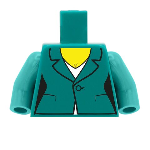 Women's Suit Jacket with V-Neck Top - Custom Design Minifigure Torso
