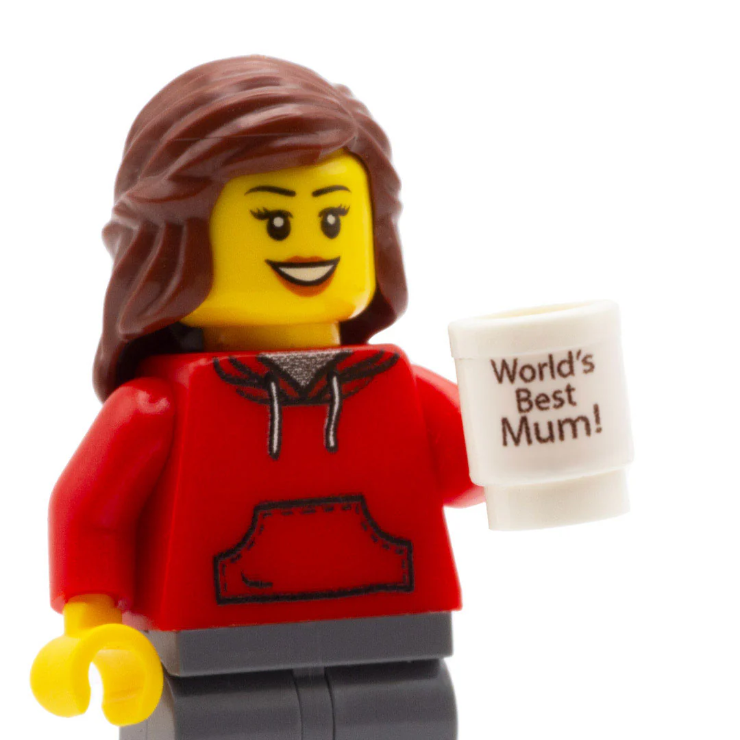 World's Best Mum Mug - Custom Designed LEGO Piece - Image 2