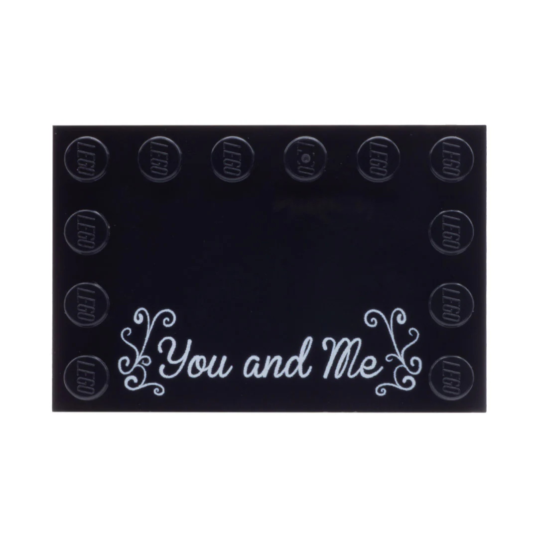 You and Me Couples Baseplate - Custom Printed Baseplate