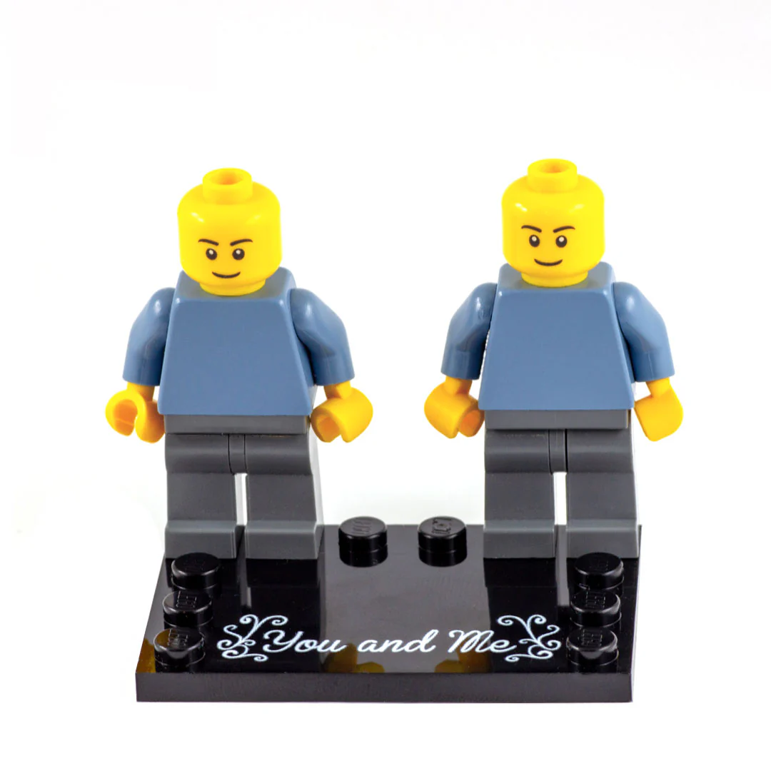 You and Me Couples Baseplate - Custom Printed Baseplate - Image 2
