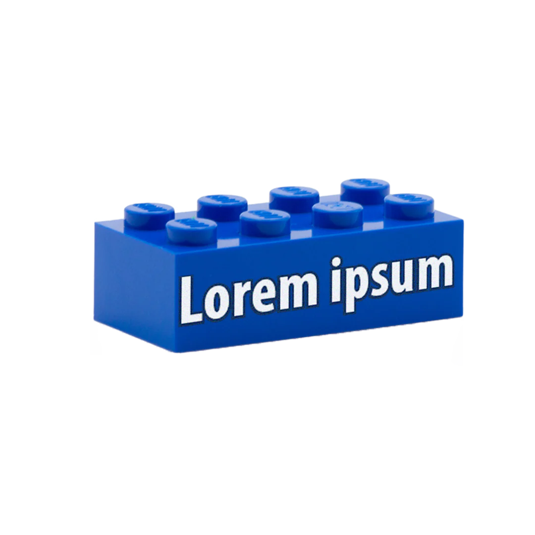 Your Message on a Custom Printed 2x4 Brick (Choice of Colours) - Image 3