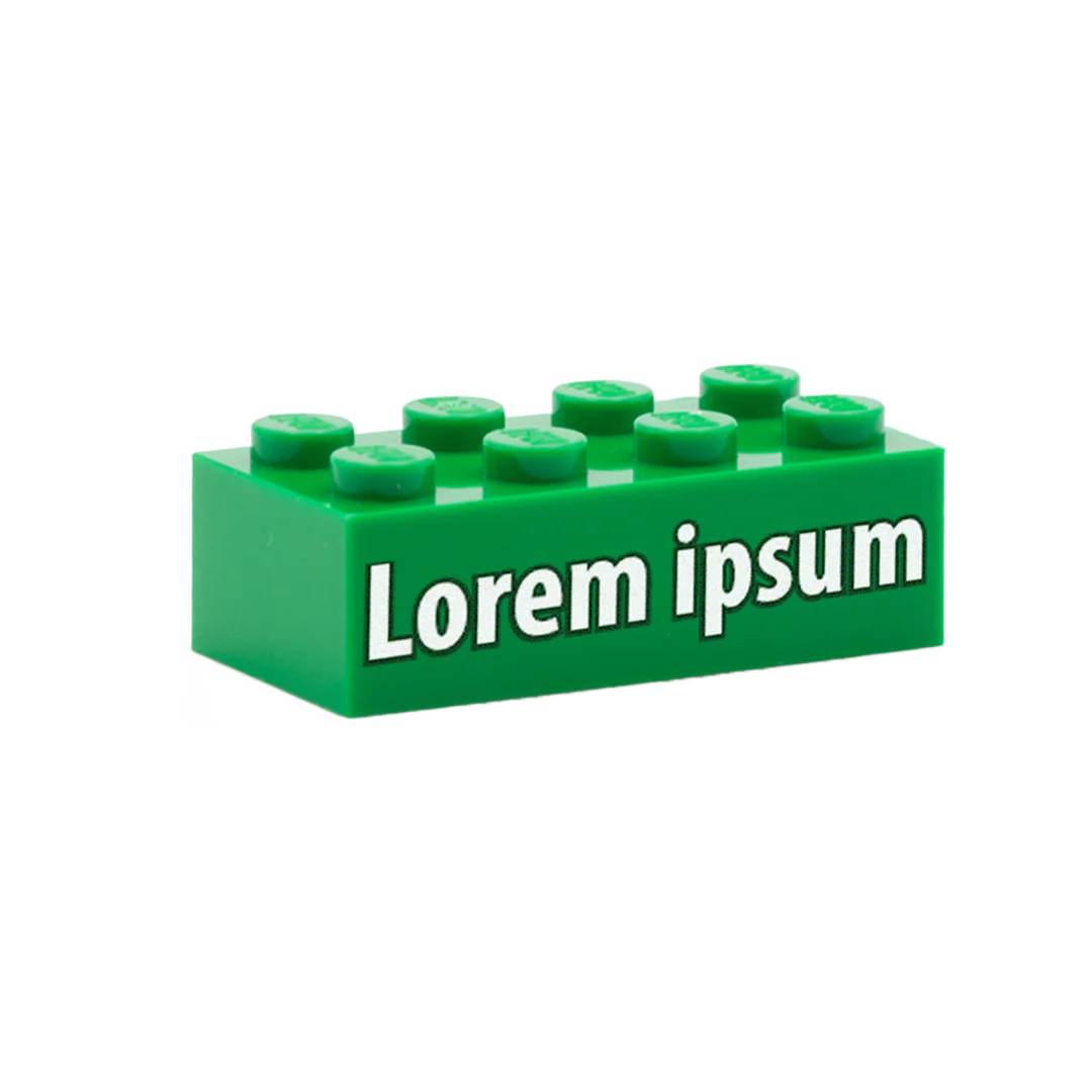 Your Message on a Custom Printed 2x4 Brick (Choice of Colours) - Image 4