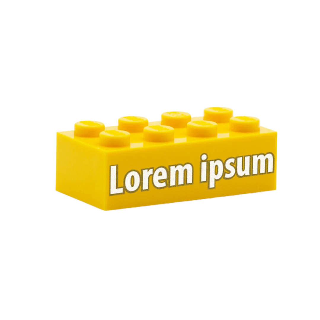 Your Message on a Custom Printed 2x4 Brick (Choice of Colours) - Image 8