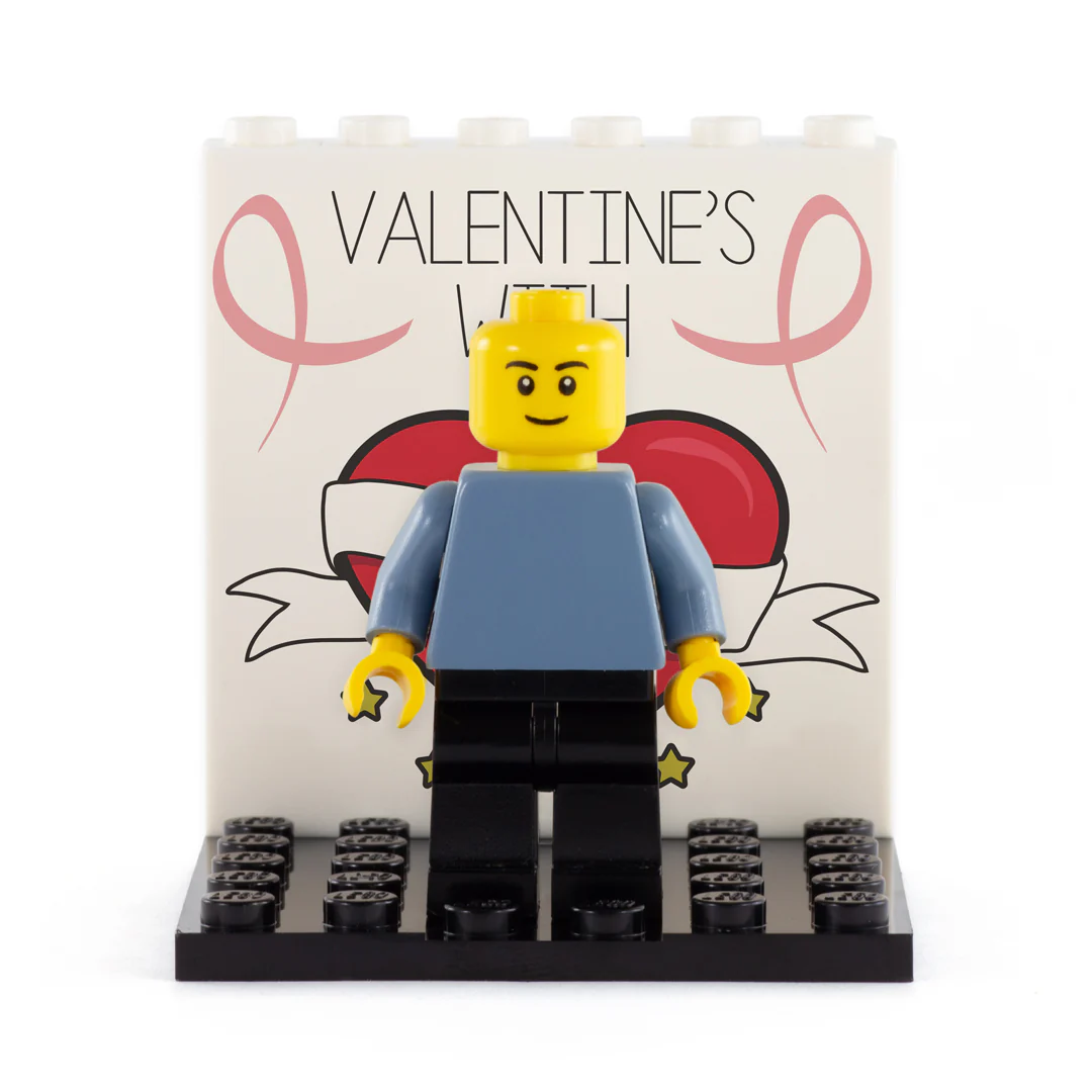Your Names Personalised Valentine's Day Back Panel - Custom Design Display Panel and Stand - Image 3